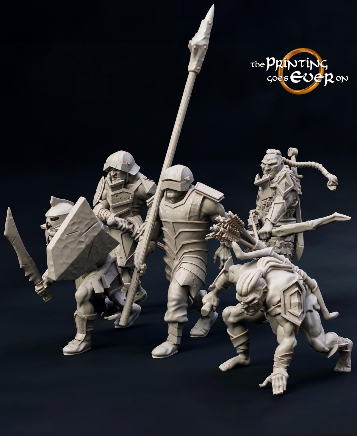 Half Orc Warband 3d model