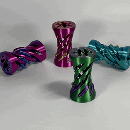Helix Fidget Screw Flexible Toy Print in Place 3d model