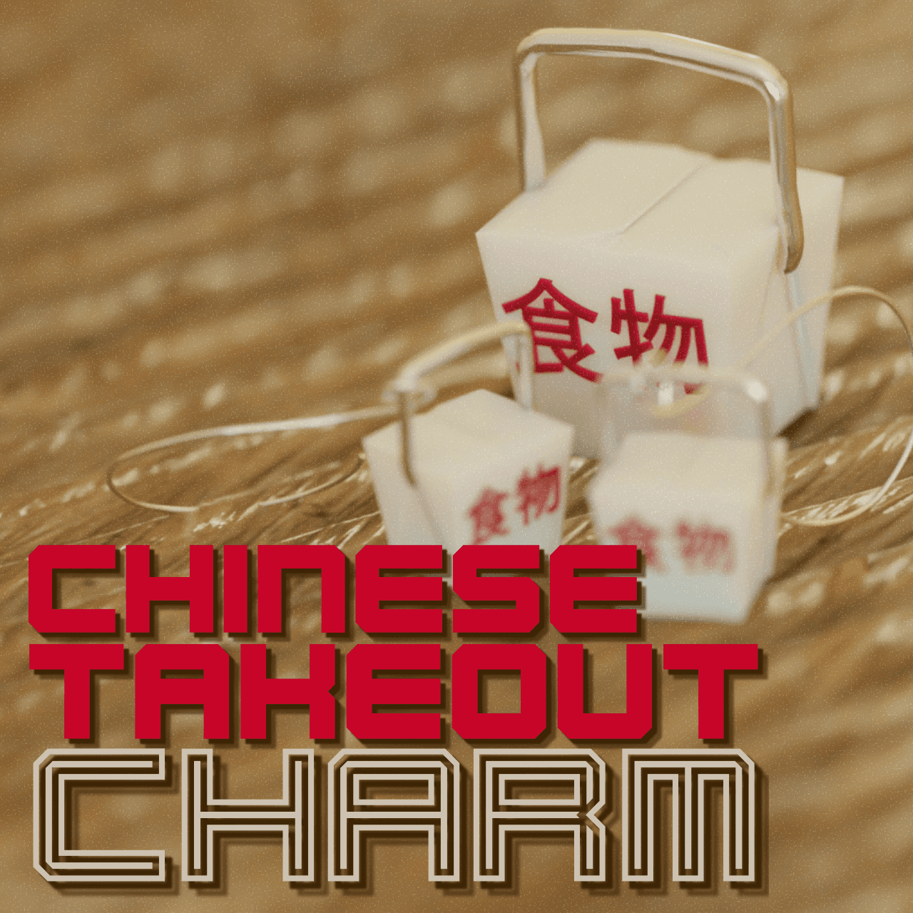 Chinese Takeout Charm 3d model