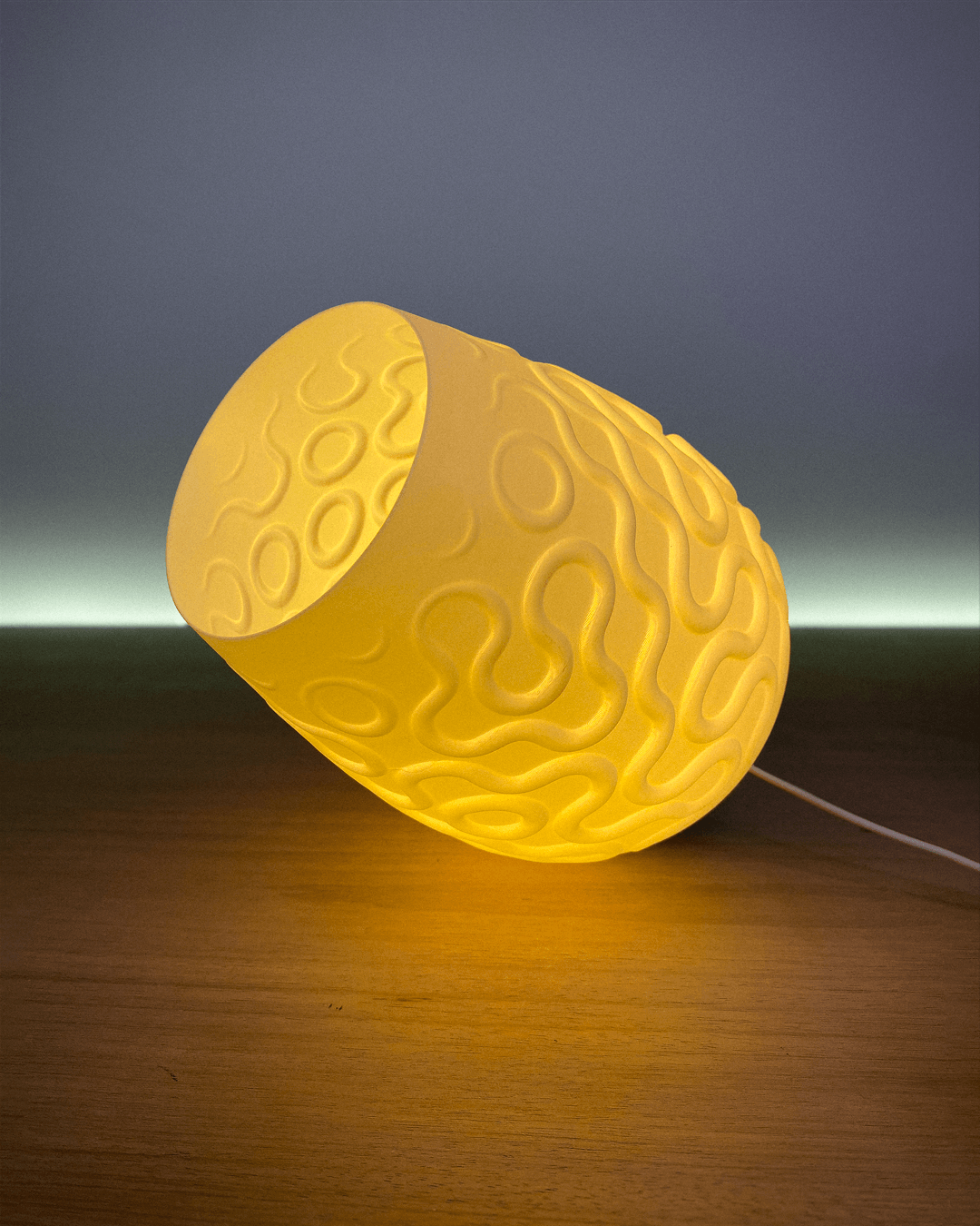 Seamless Table Lamp - Table Lamp for kids’ spaces - Parametric Lamp & 3D Printable Lamp for Home 3d model