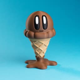 Blob Ice Cream - Modular Art Toy 3d model