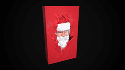 High-Detail Santa/Father Frost Relief Wall Art - Unique Ripped Wall Effect - 3D Print Ready STL 3d model