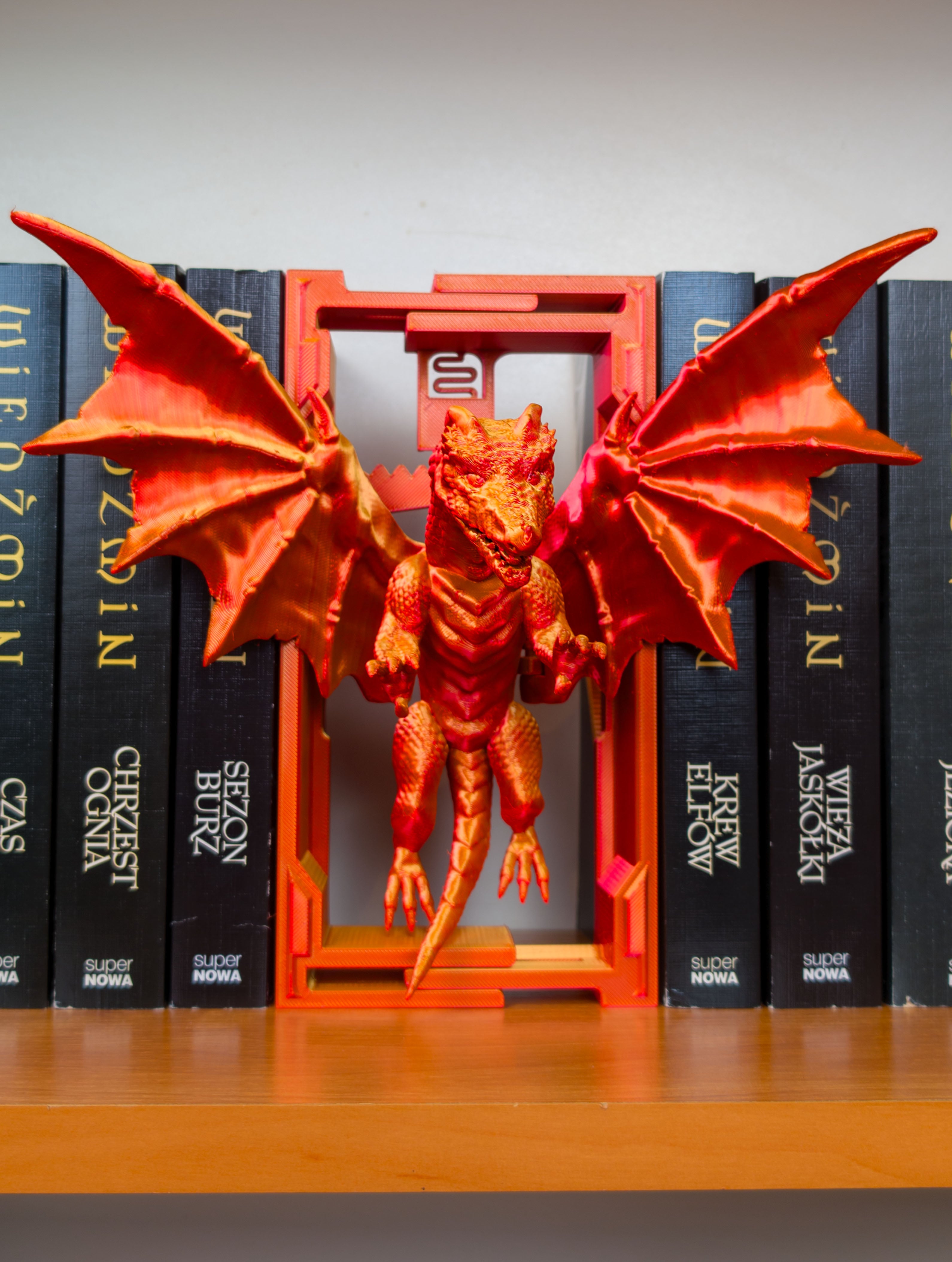 Flying Dragon Adjustable Book Nook 3d model