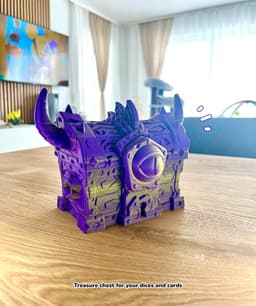 Treasure Chest for your Boardgame Dices and Cards 3d model