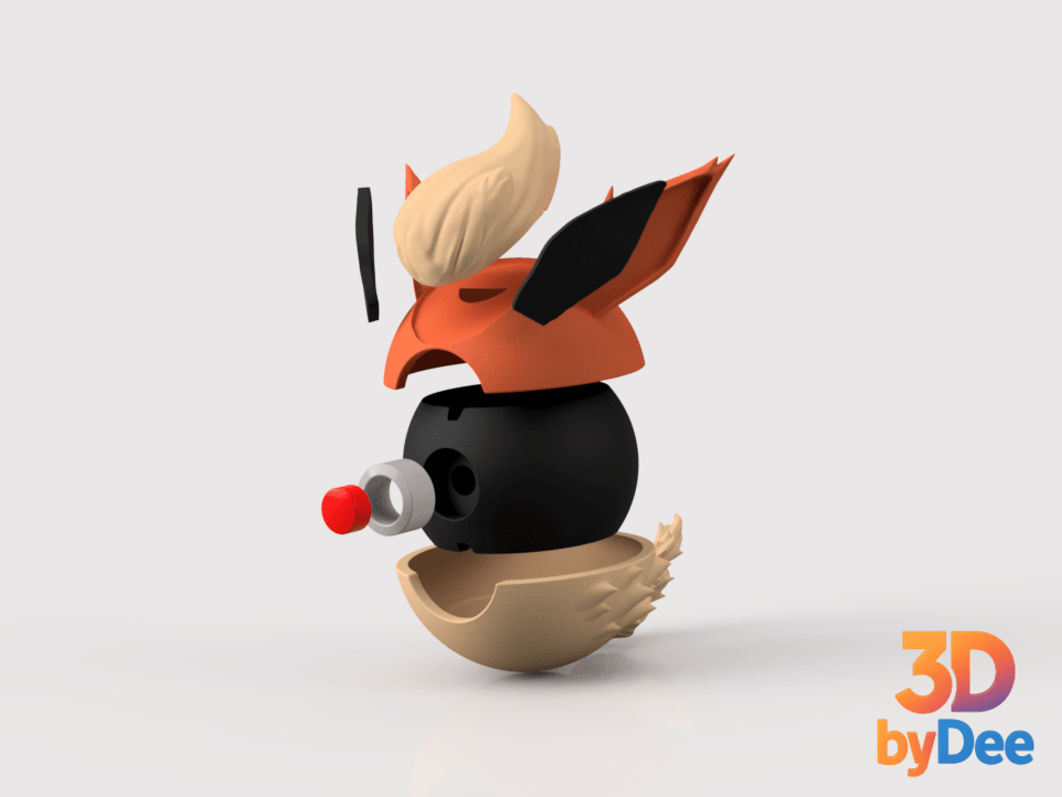 Flareon Pokeball 3d model