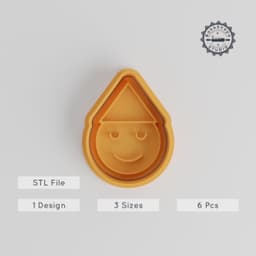 Elf Shape Cutter & Stamp Bundle, Perfect for Cookies & Fondant, Includes Small, Medium & Large Sizes, 6-Piece Set PRODUCT_4868 3d model