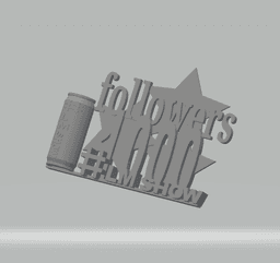 FHW Loyal Moses 1000 followers sign 3d model