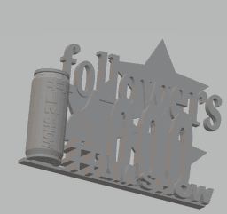 FHW Loyal Moses 1000 followers sign 3d model