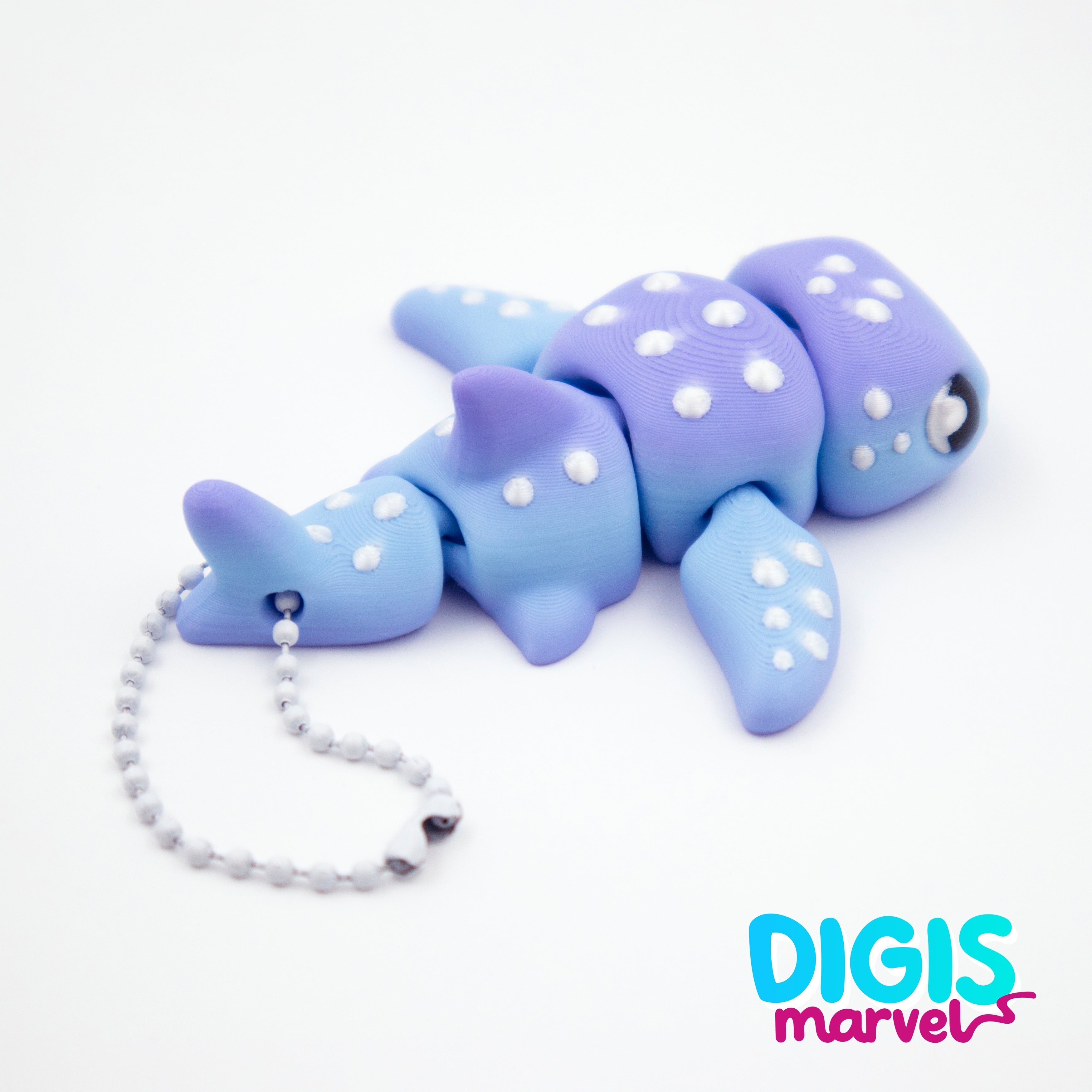Flexi Tiny Whale Shark + Keychain 3d model