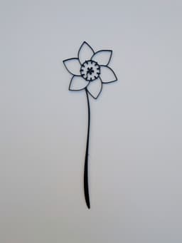 Daffodil Resin Frame 3d model