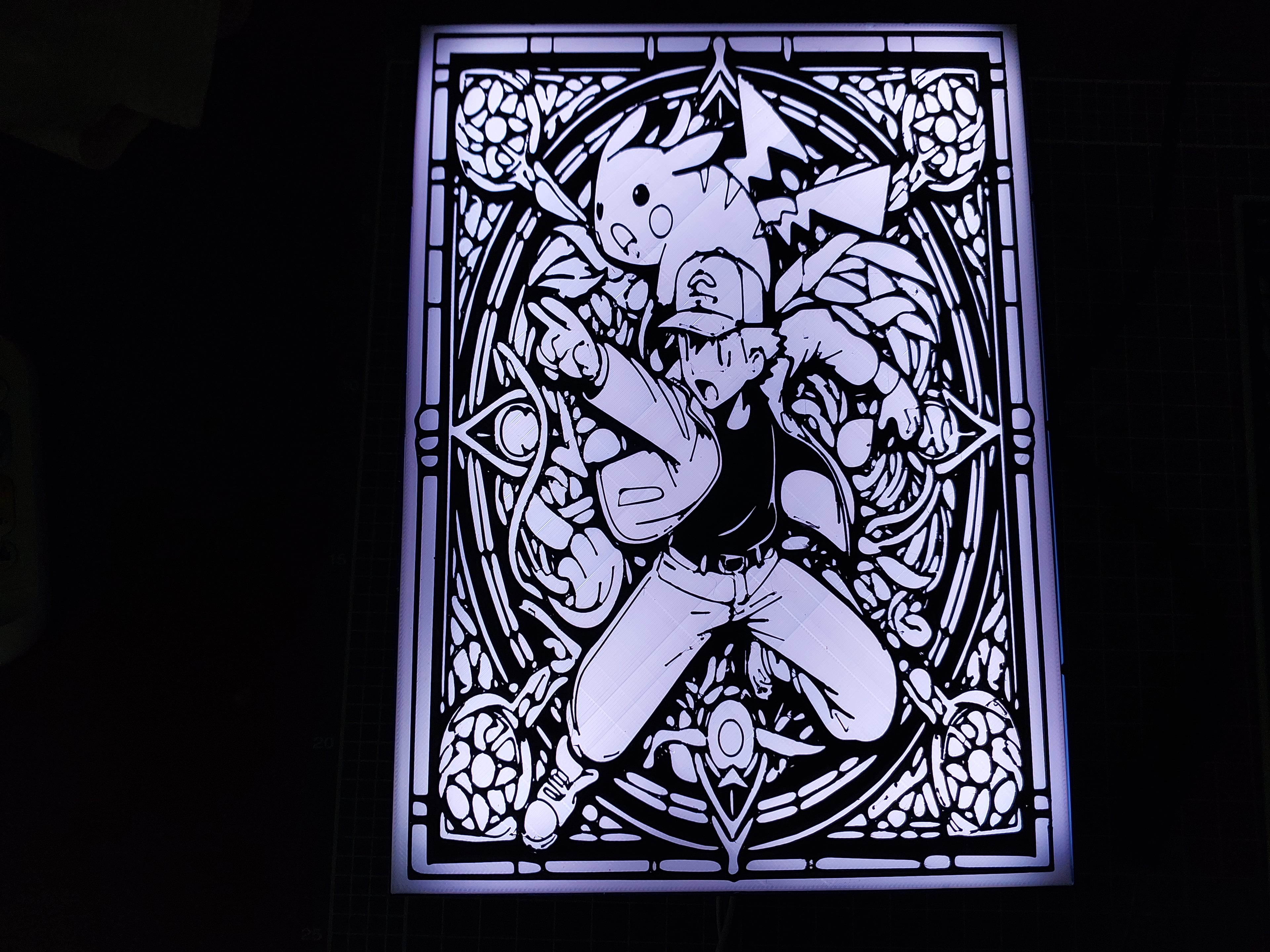 Pokemon wall art 3d model