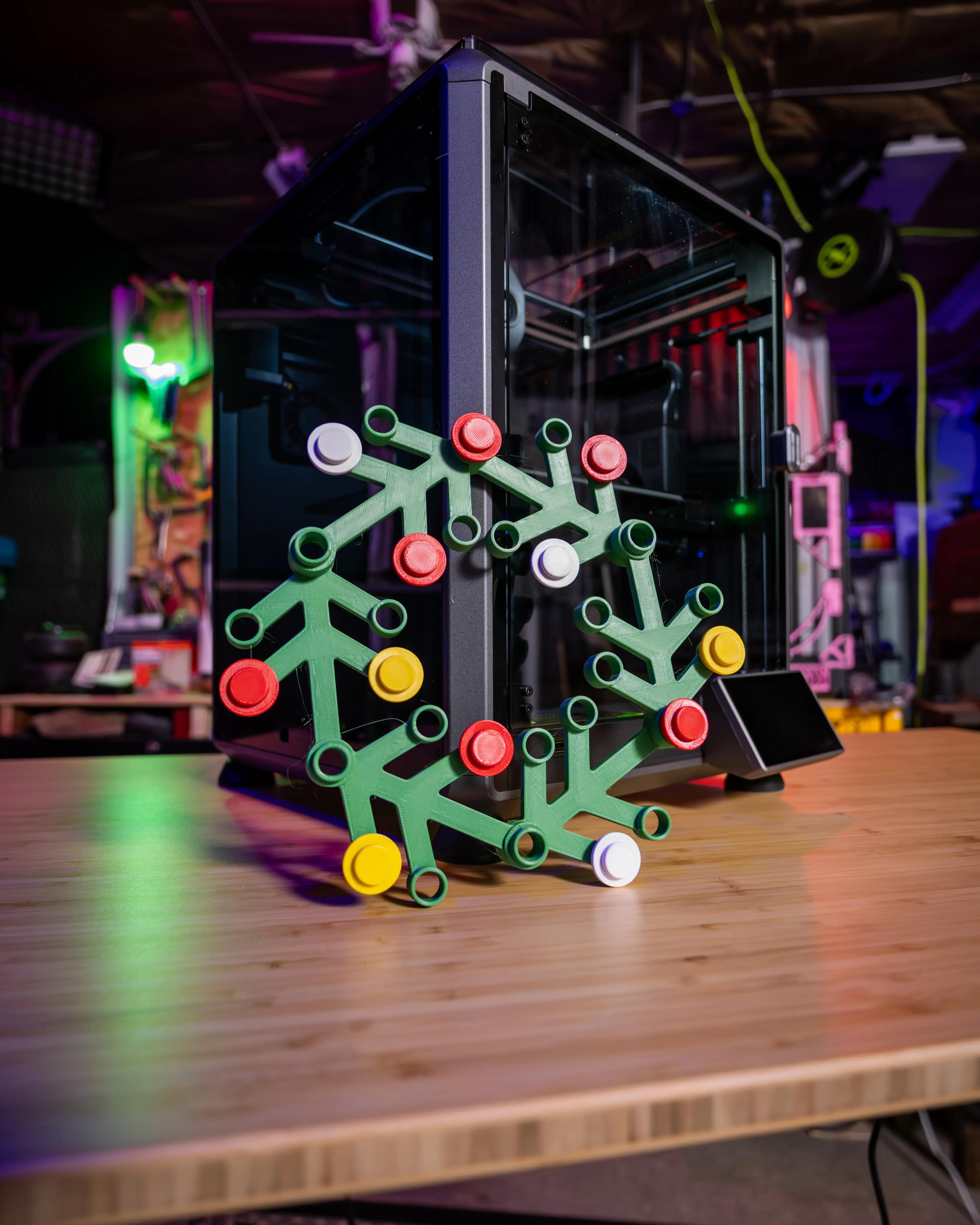LEt'GO Holiday Wreath - Support Free Interlocking Brick Xmas Cheer! 3d model