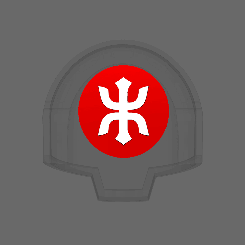 Red Ronin Chapter DV04 Shoulder Circle Symbols 3d model