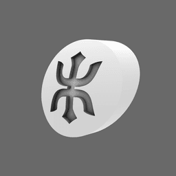 Red Ronin Chapter DV04 Shoulder Circle Symbols 3d model