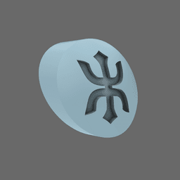 Red Ronin Chapter DV04 Shoulder Circle Symbols 3d model