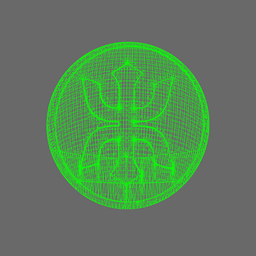 Red Ronin Chapter DV04 Shoulder Circle Symbols 3d model