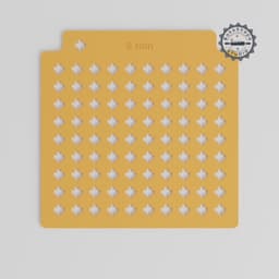 Cross Shape Sprinkle Stencil, 5 Sizes, Compatible with Sprinkles, Cocoa & Edible Glitter, Geometric Cross 3D Print STL PRODUCT_465 3d model