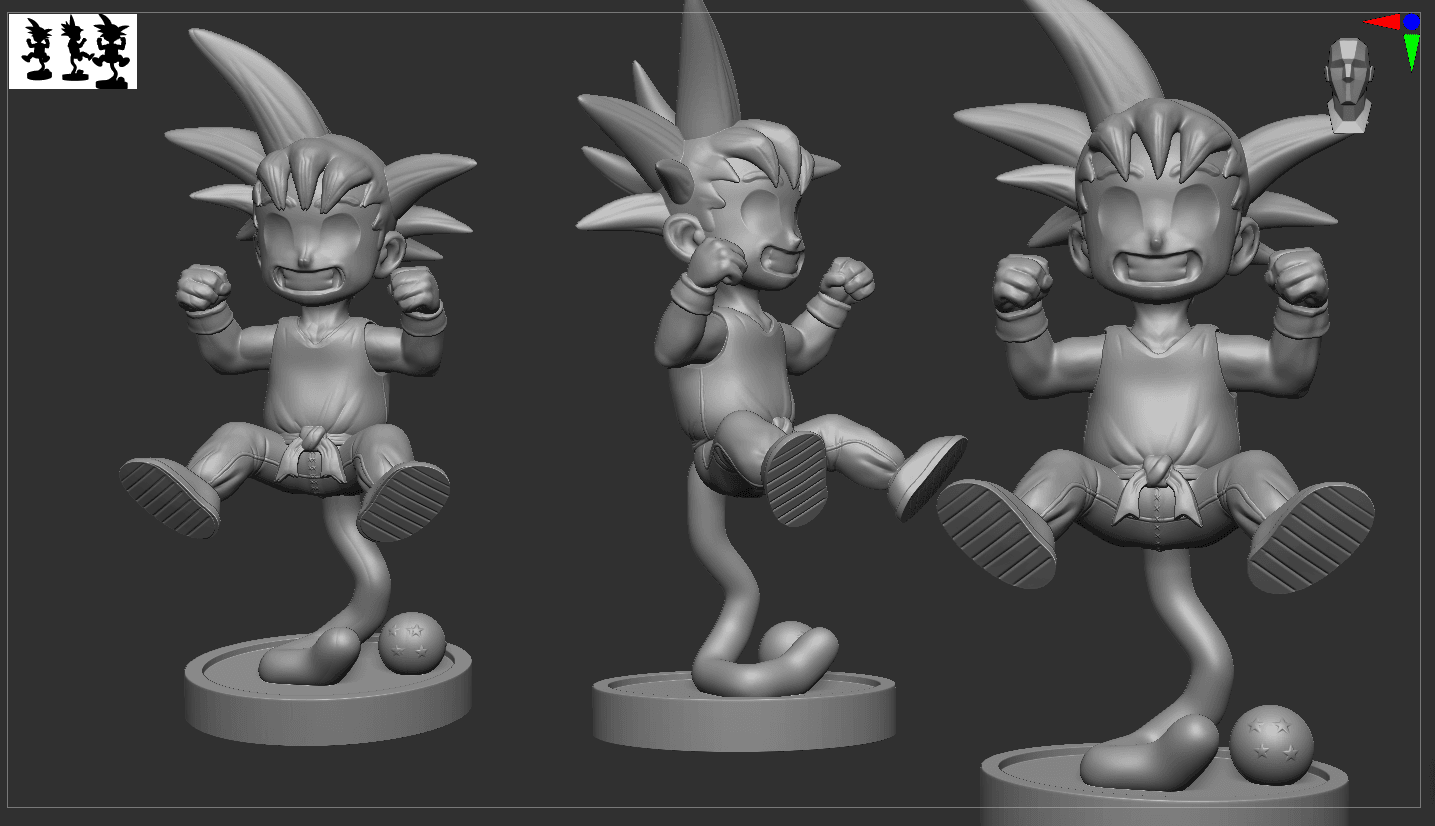 Goku Figure 3d model