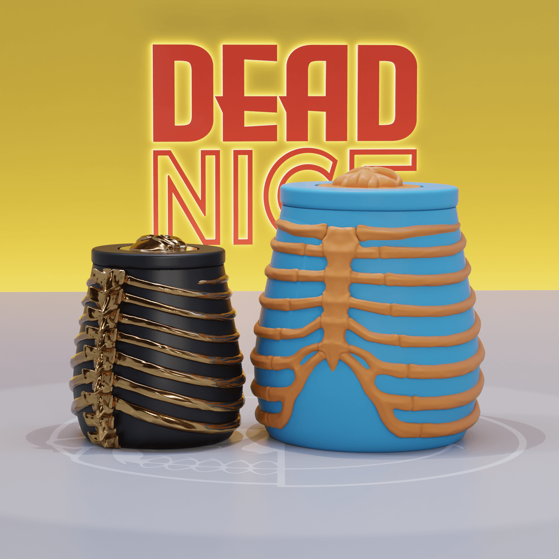 DEADNICE - RIBCAGE POT 3d model