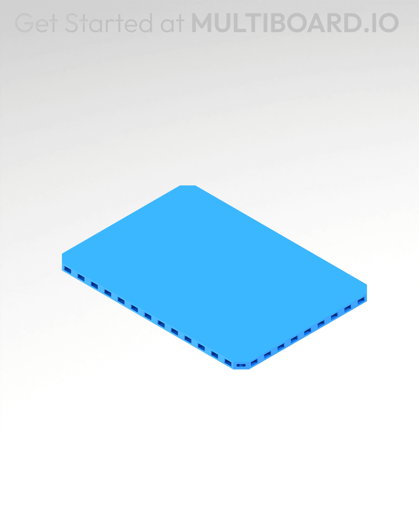 7x5 MU - Plain - MultiBoard Plate 3d model