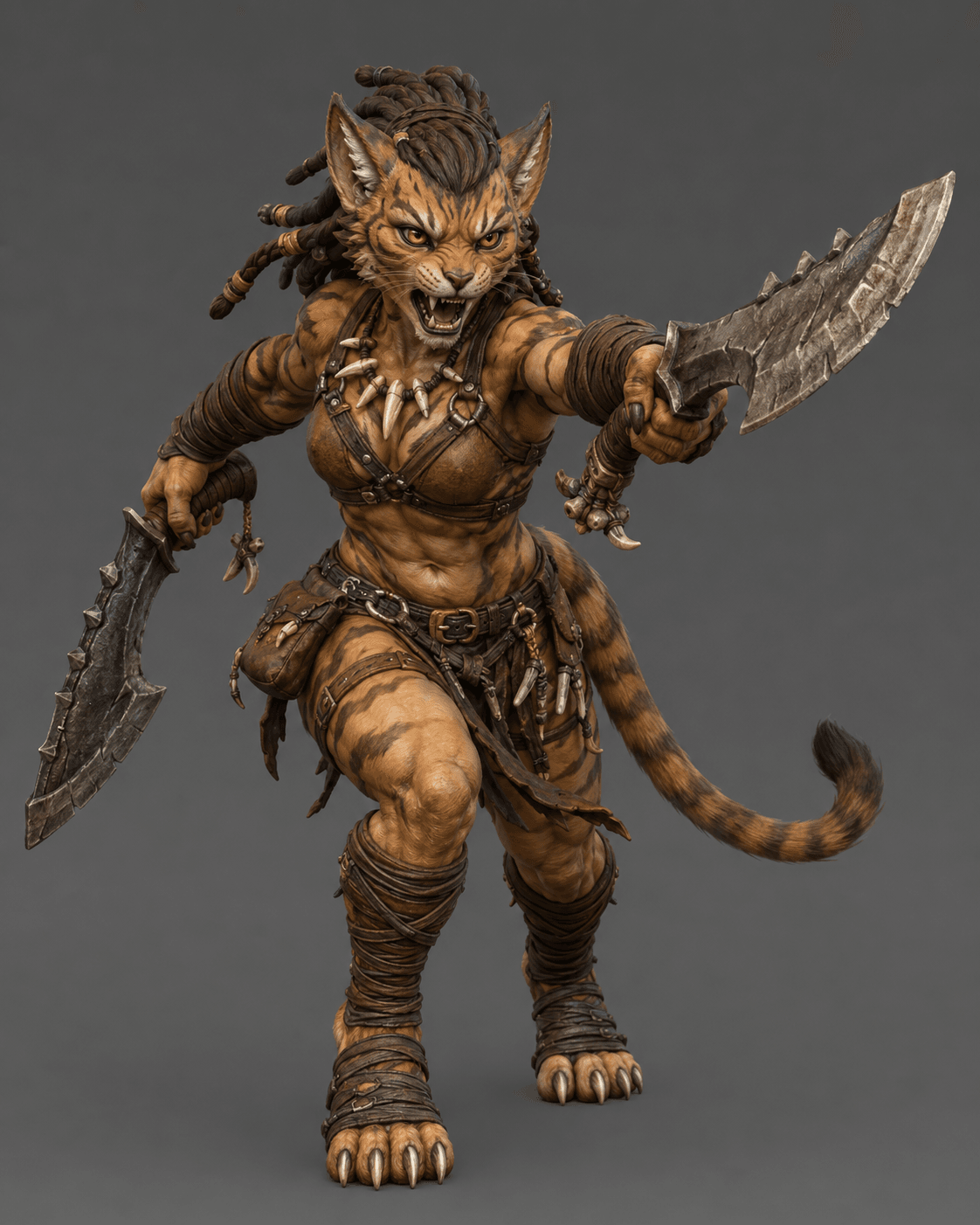 Tabaxi Barbarian.stl 3d model