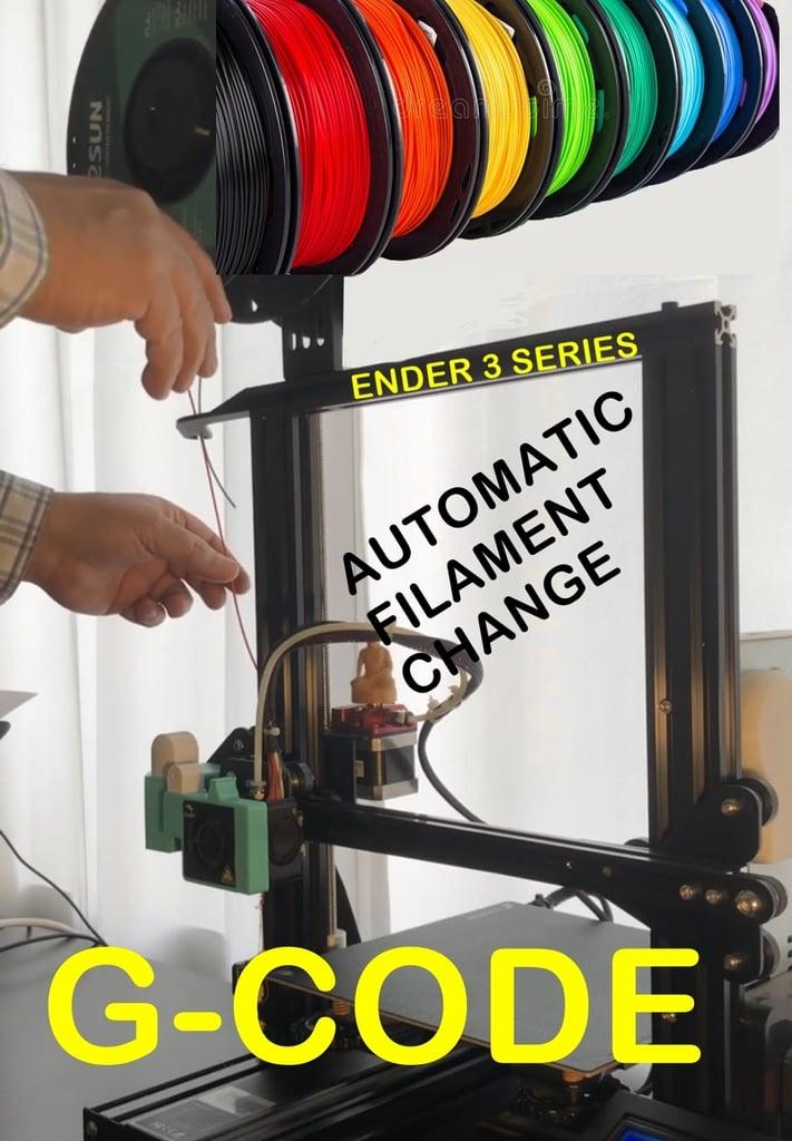 ENDER 3 SERIES FILAMENT CHANGE AUTOMATION G-CODE SCRIPTS 3d model