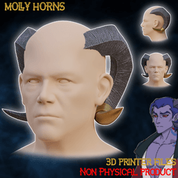 Fantasy Tiefling Molly horns Mighty Nein 3d model