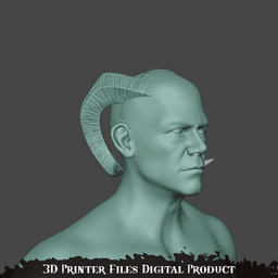 Fantasy Tiefling Molly horns Mighty Nein 3d model
