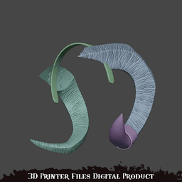 Fantasy Tiefling Molly horns Mighty Nein 3d model