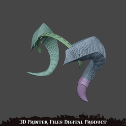 Fantasy Tiefling Molly horns Mighty Nein 3d model