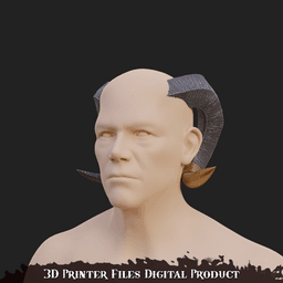 Fantasy Tiefling Molly horns Mighty Nein 3d model