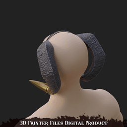 Fantasy Tiefling Molly horns Mighty Nein 3d model