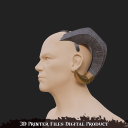 Fantasy Tiefling Molly horns Mighty Nein 3d model