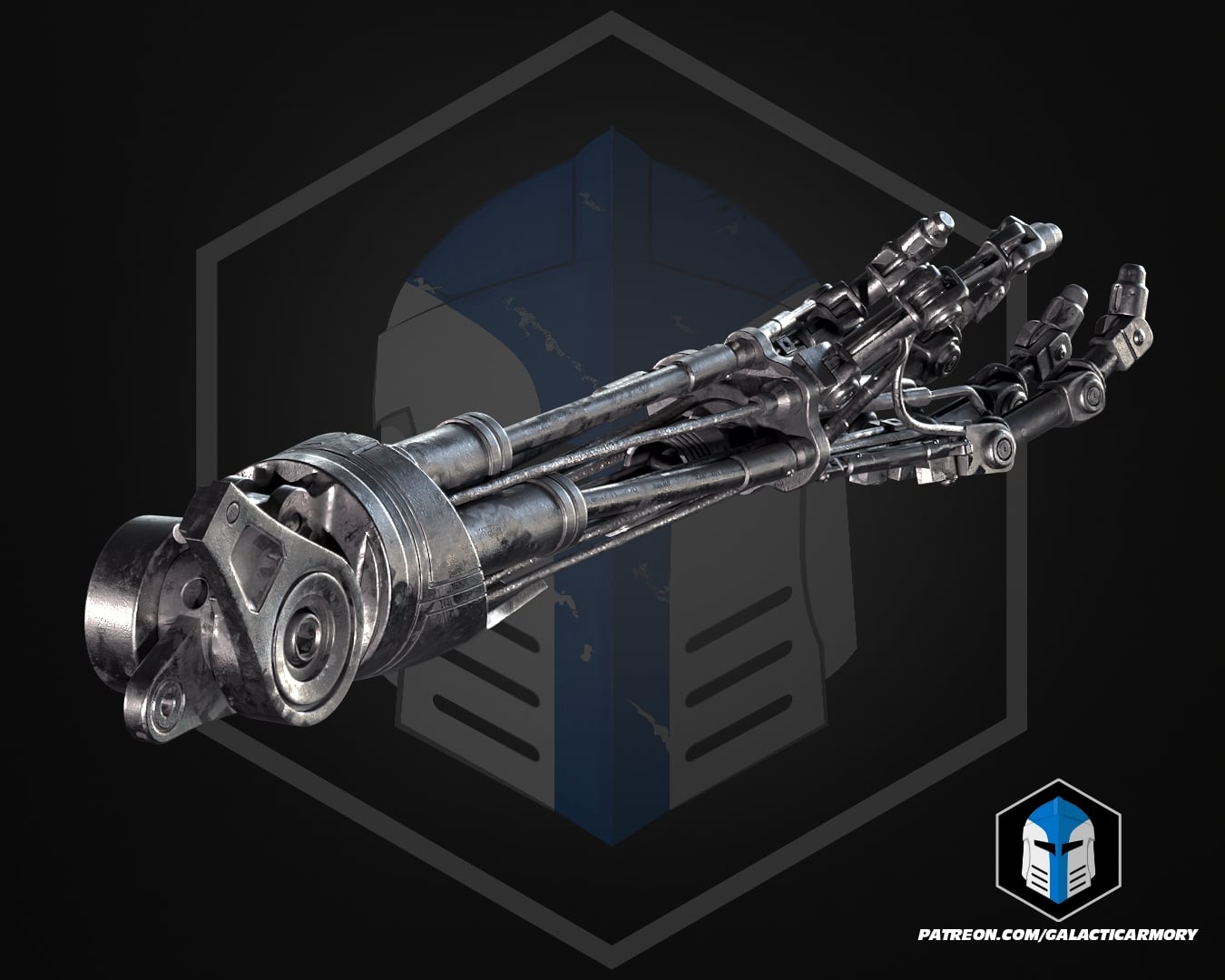 T-800 Arm - 3D Print Files 3d model