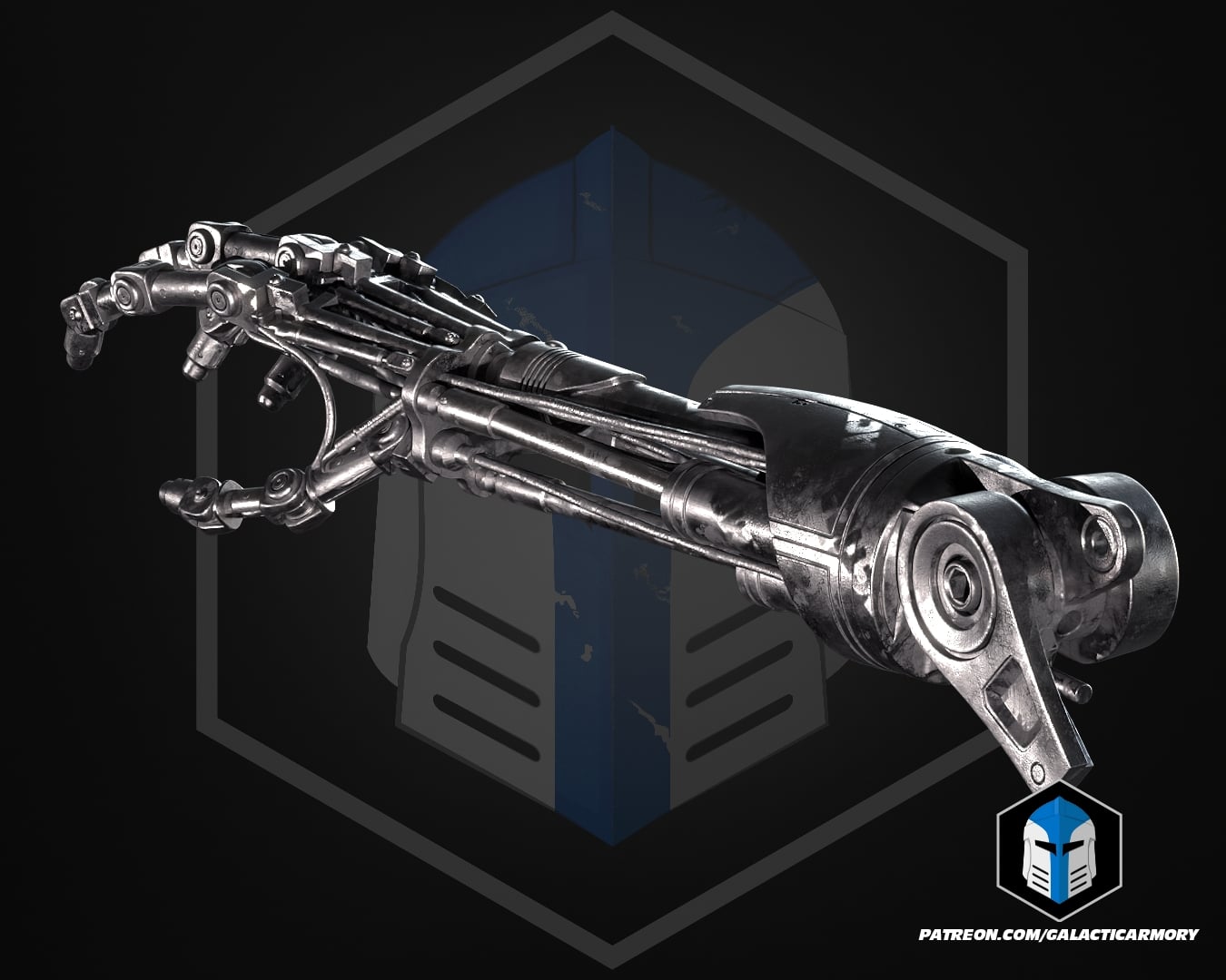 T-800 Arm - 3D Print Files 3d model