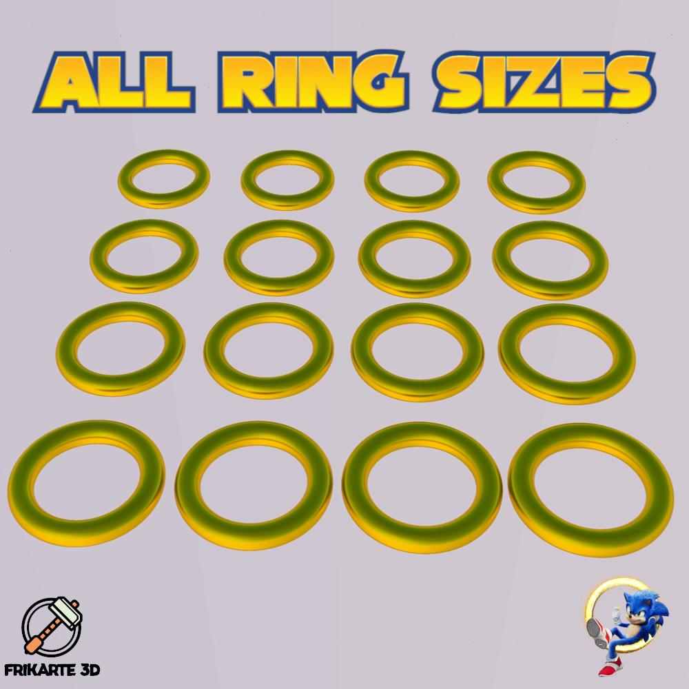 Sonic the Hedgehog Ring 💍 3d model