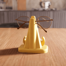 Nose and Mustache Eyeglasses Holder Stand 3d model