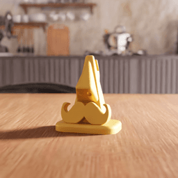 Nose and Mustache Eyeglasses Holder Stand 3d model