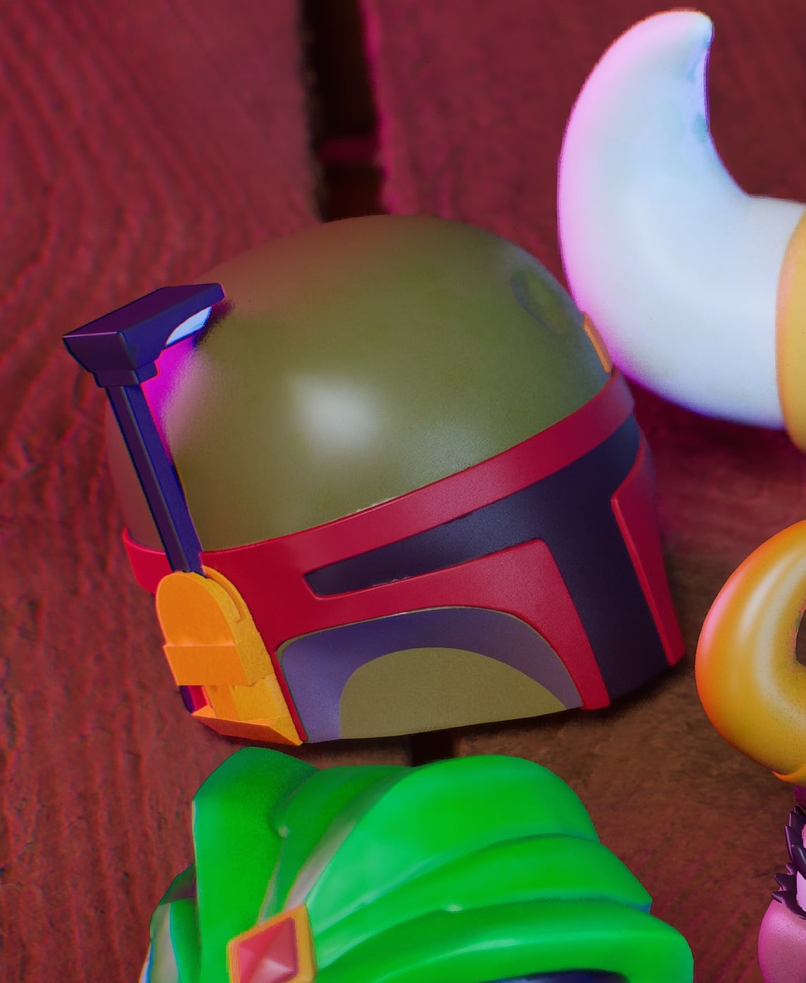 Li'l Boba Fett Head - #MASKtober - Star Wars Fanart Collectible 3d model