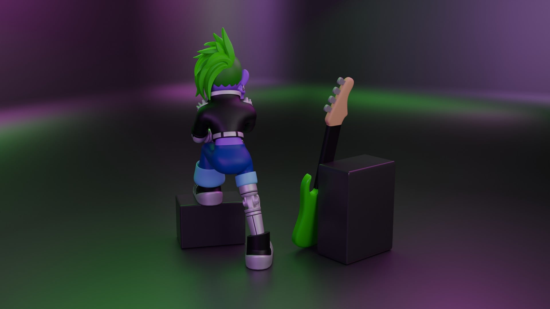Cyberpunk Rocker 3d model