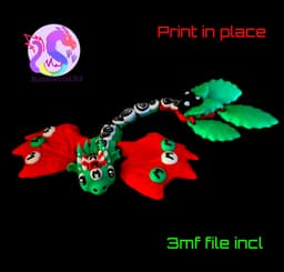 Candy Christmas Dragon *Personal use* 3d model