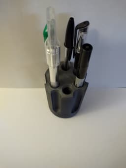 revolver cylinder pen holder with a twist 3d model