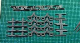 Laser Honeycomb Anchors Specific for Leather 3d model