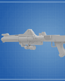 DC-15A Blaster - Star Wars 3d model