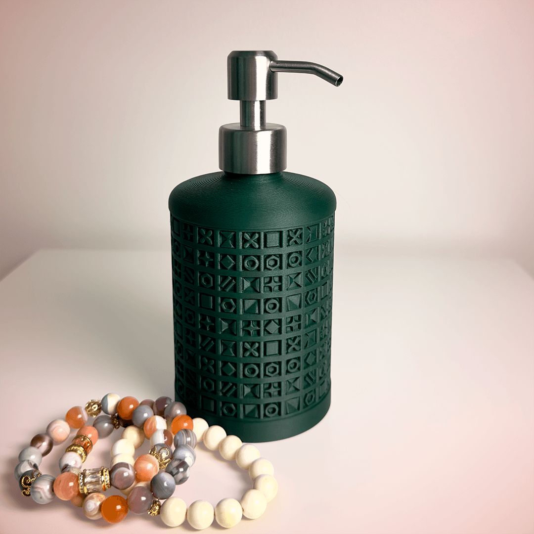 Soap/Liquid Dispenser Ornamental Grid 3d model