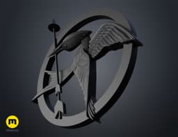 Mockingjay Pin – Hunger Games 3d model