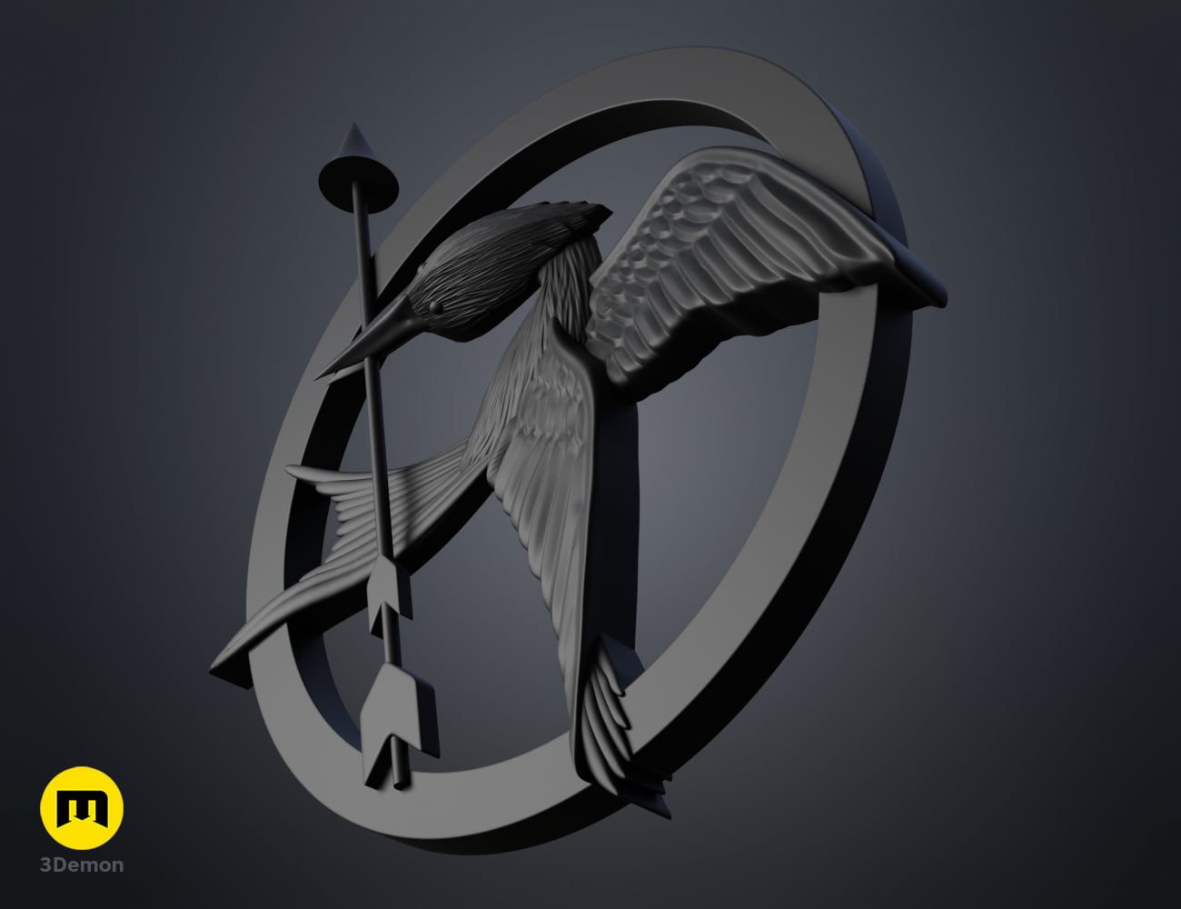 Mockingjay Pin – Hunger Games 3d model
