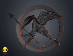 Mockingjay Pin – Hunger Games 3d model
