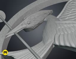 Mockingjay Pin – Hunger Games 3d model