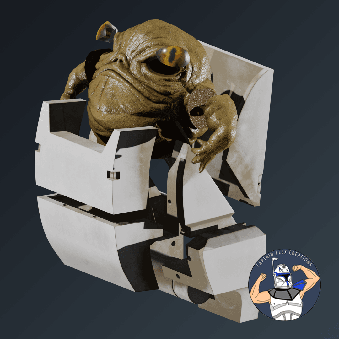 Rotta the Hutt with Backpack 3d model